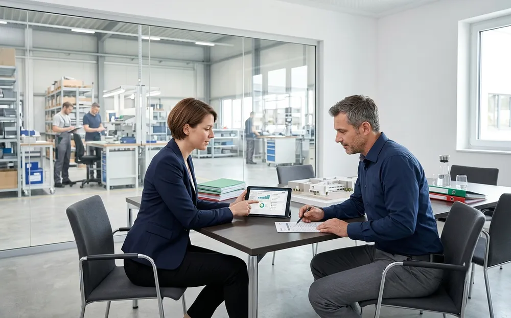 Phoenix Arbeitsschutz Beratung mit digitalem Statussystem